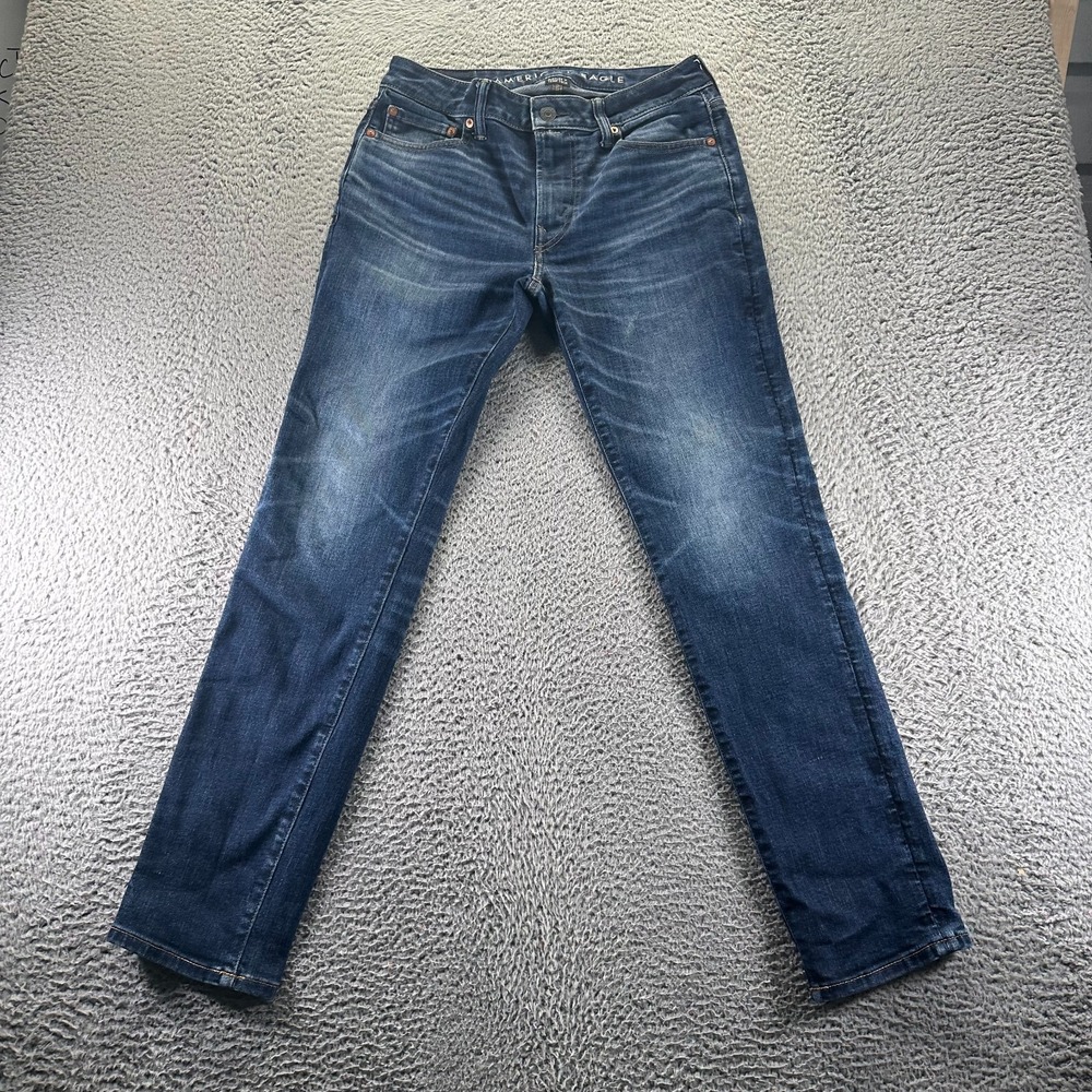 American Eagle Outfitters Airflex+ Temp Tech Jeans Men 30x32 Blue Denim Skinny